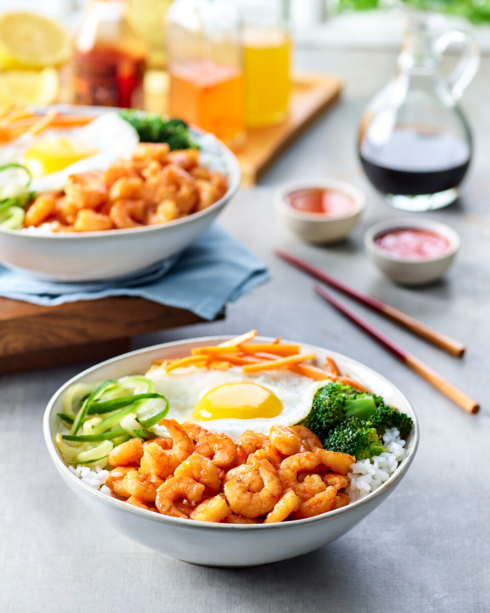 Bibimbap aux Crevettes Miti